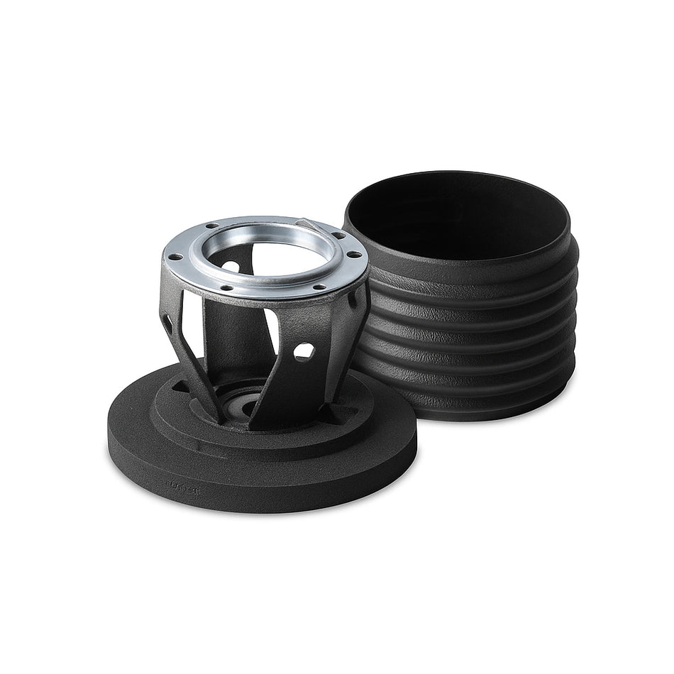 ExoRace Steering Wheel Hub Adapter – Black Anodized Aluminum