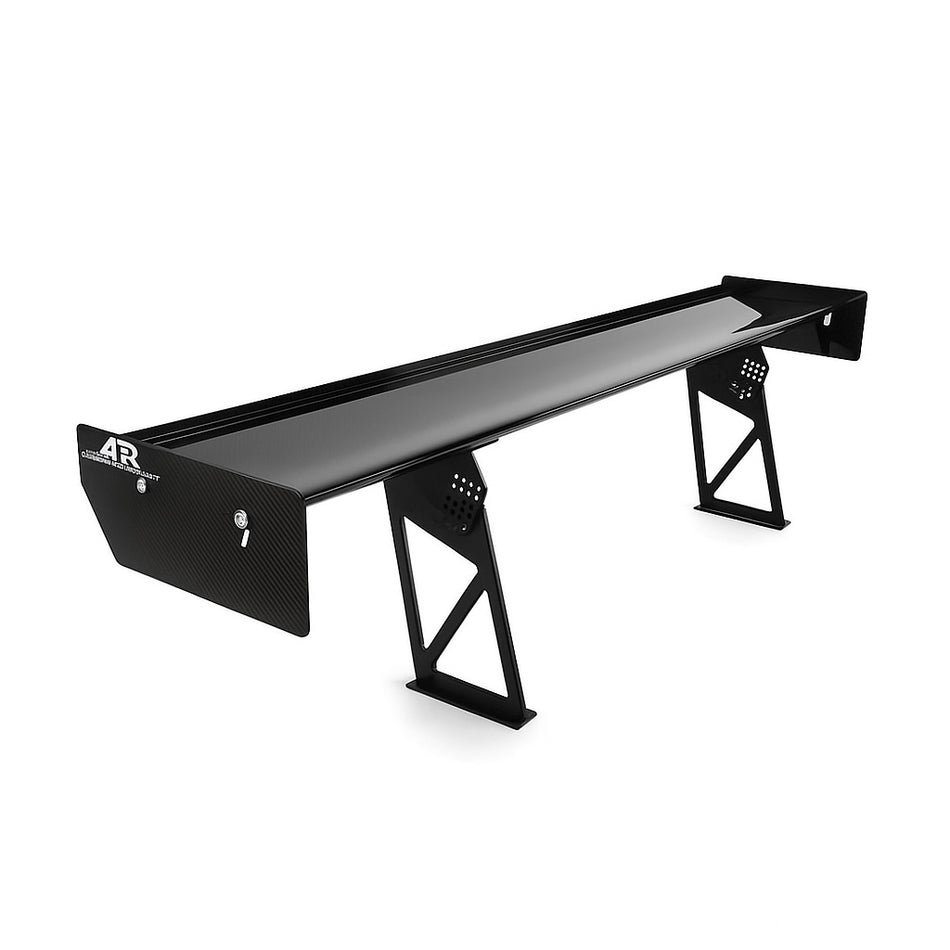 PulsePipe Competition Rear Wing – Full Carbon Fiber with Tall Stands