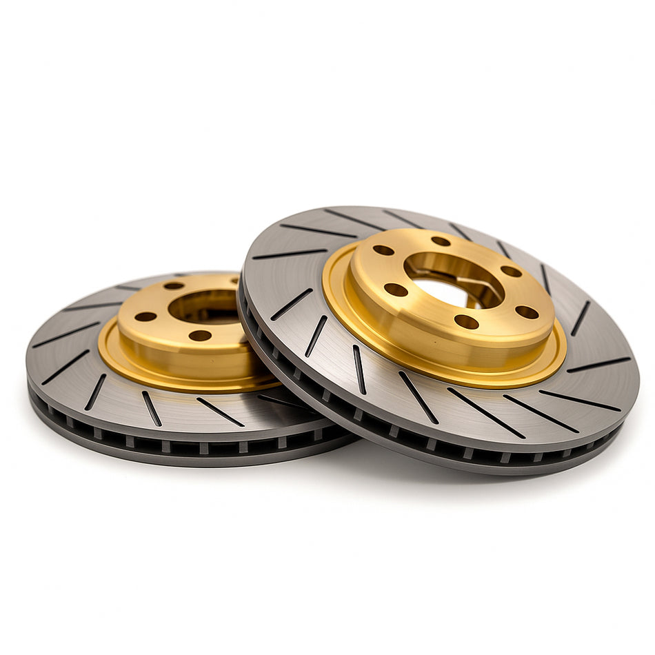 Boostera Gold Series Slotted Rotor Pair – Heat-Treated Steel