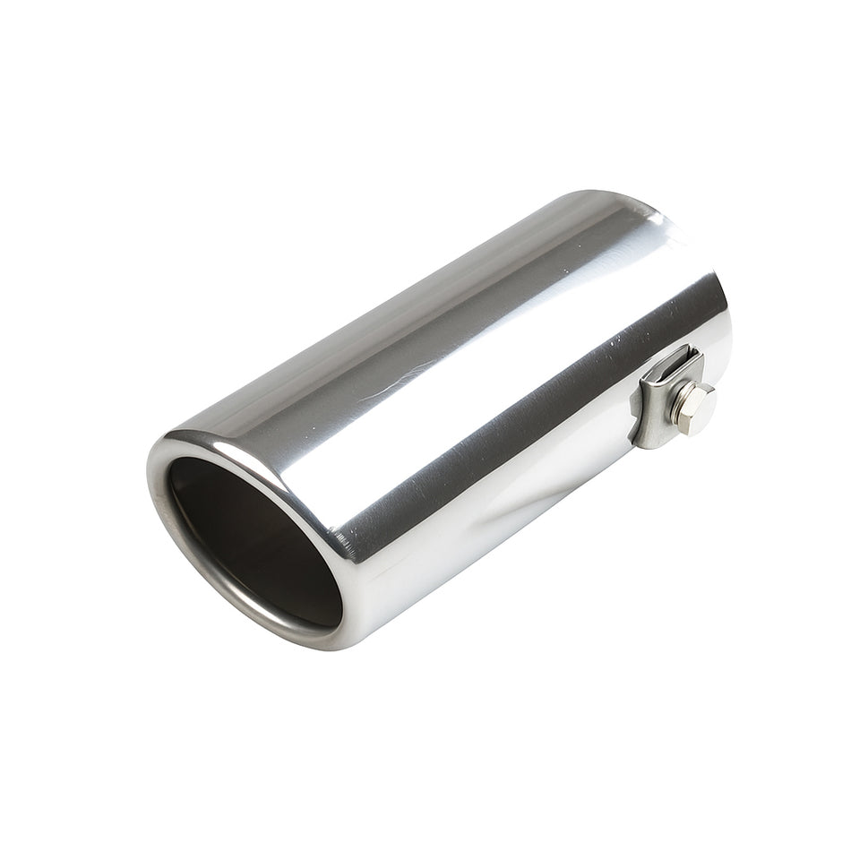 AxisRide Straight Cut Exhaust Tip – 55mm Inlet, Stainless Steel