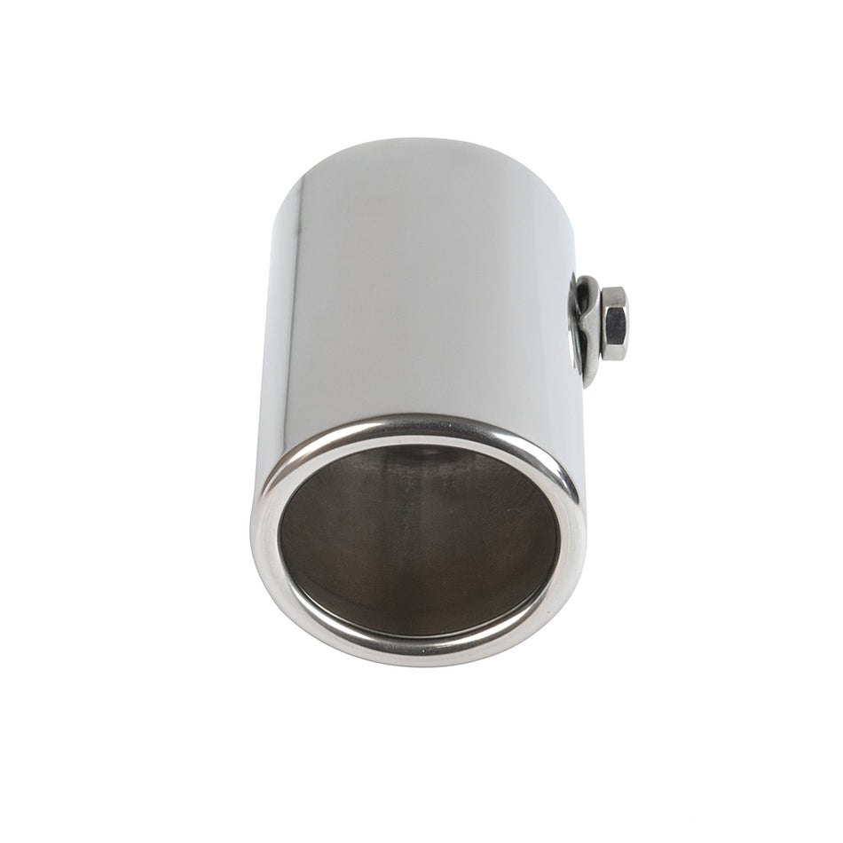 AxisRide Straight Cut Exhaust Tip – 55mm Inlet, Stainless Steel