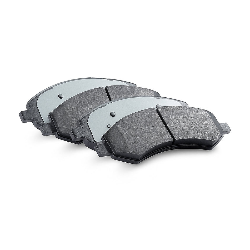 ExoRace Ceramic Street Brake Pads – Front Set – Low Dust, Shimmed, Chamfered