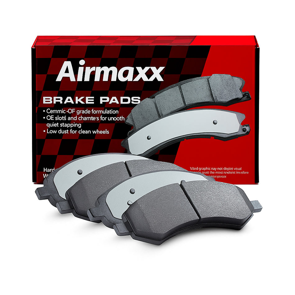 Airmaxx Red Performance Brake Pads – Front Set – Track-Day Compound