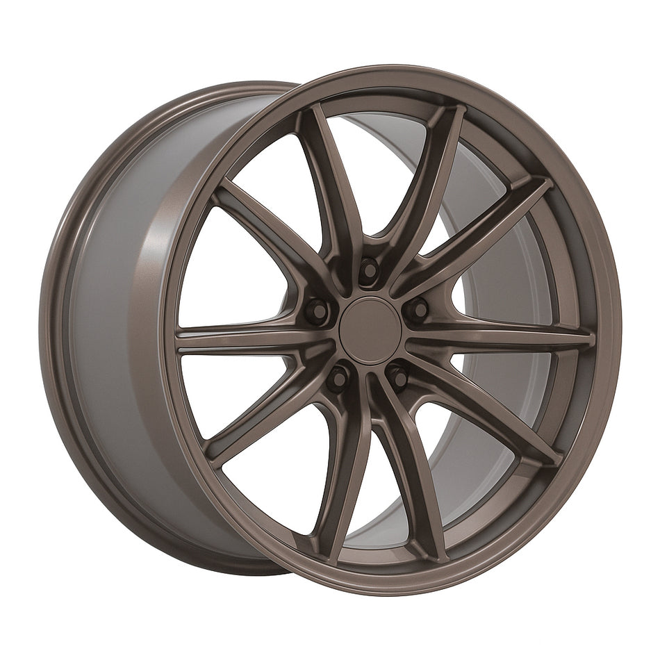 Dynoforge DF12 Flow-Forged Wheel – 18x9.5 ET35 5x114.3 – Satin Bronze