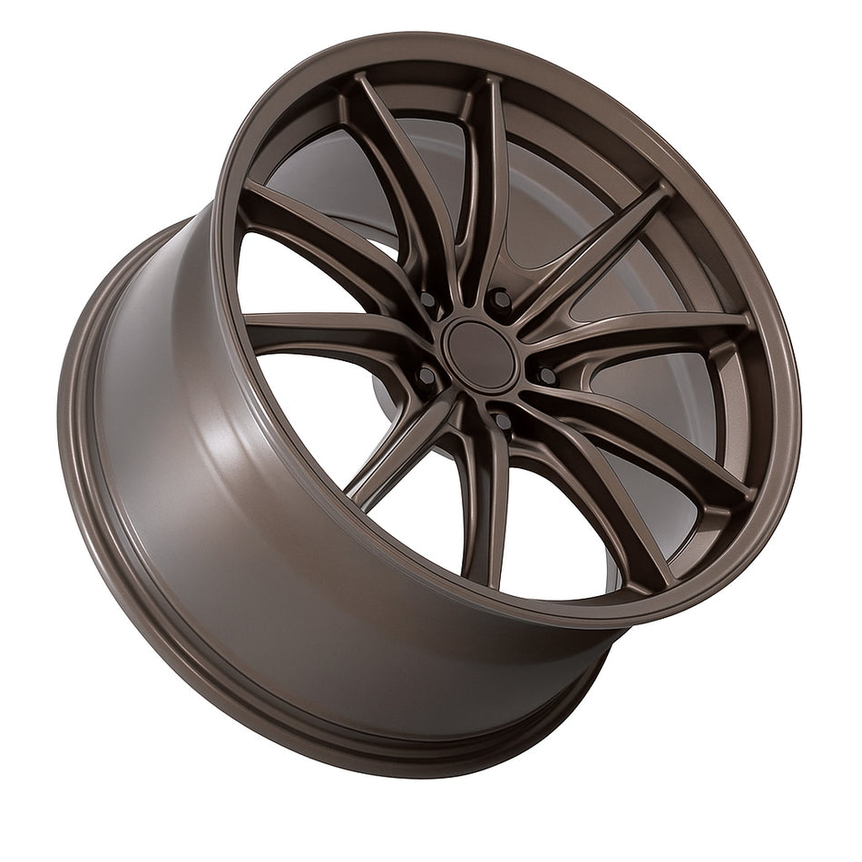 Dynoforge DF12 Flow-Forged Wheel – 18x9.5 ET35 5x114.3 – Satin Bronze