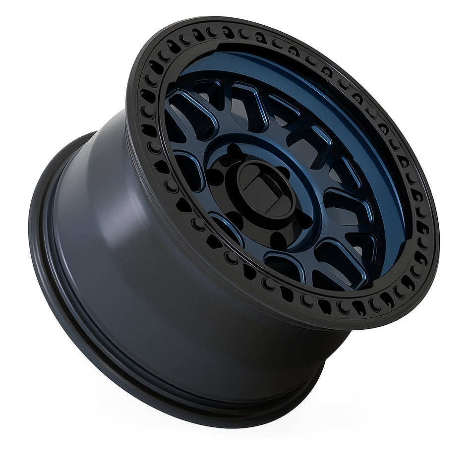 Rotorix RX-B Lock Style Off-Road – 17x9 ET0 6x139.7 – Matte Black/Blue