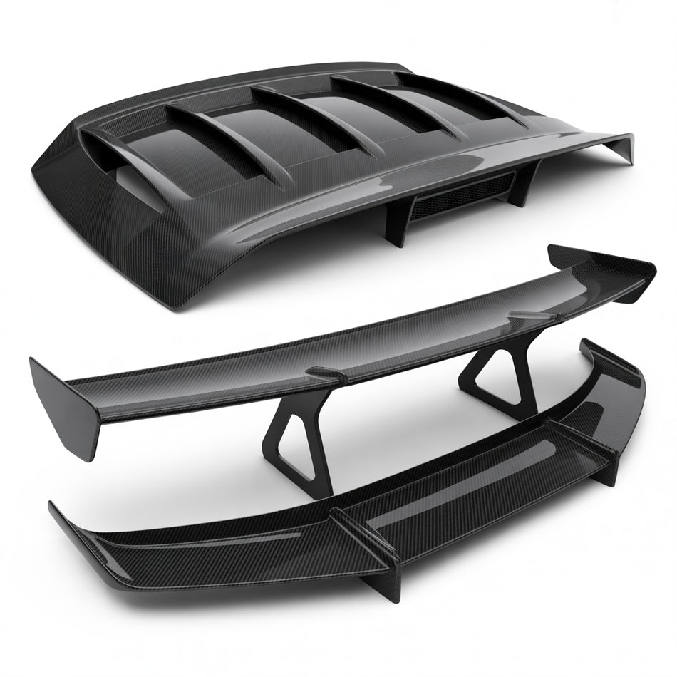 Airmaxx Carbon Fiber Hood Scoop & Splitter Kit – Performance Aero